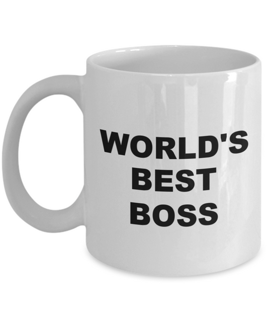 The Office "World's Best Boss" Custom Coffee Mug-White Coffee Mug 11 oz Inspired from the TV The Office Michael Scott