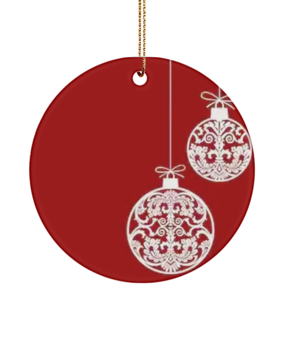 Christmas ornament Fairytale of ceramic ornamet, Christmas decoration,2020 Ornament