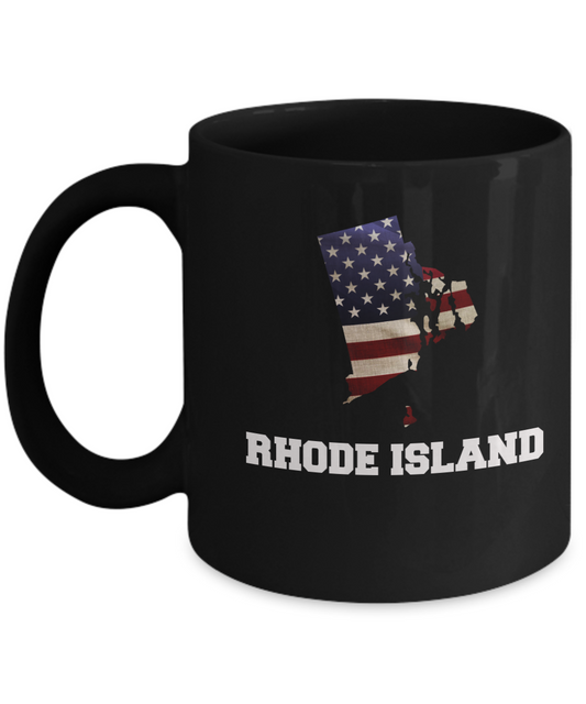 I Love Rhode Island Coffee Mugs Coffee mug sets - Black coffee mugs 11 oz