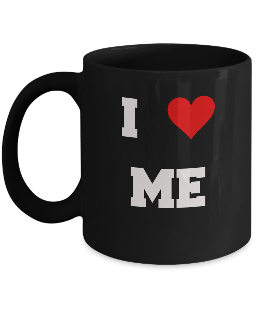 Maine Mug, I Love Maine ME Abbreviation USA States Ceramic Black Coffee Mug Tea Cup Gifts Mugs   11 oz Funny Mugs