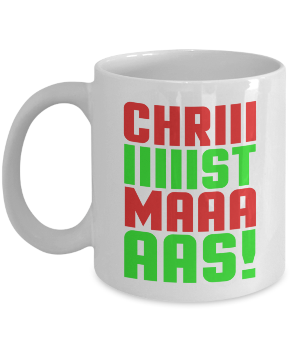 Christmas gift ideas, It's Christmas - Funny White Porcelain Coffee Mug Cute Ceramic Cup 11 oz