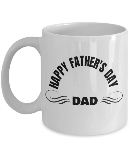 Happy Father's Day Coffee Cups - Dad Coffee Mug, Worlds Best Dad,White coffee mugs 11 oz