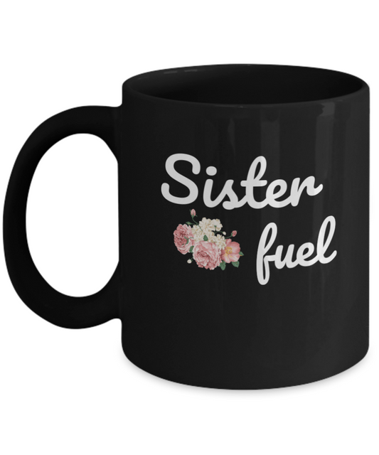 Unleaded Or Diesel?-Funny Hilarious coffee Drinking Mamas Coffee Mug,Premium 11oz Ceramic Black Sister Fuel Coffee Mug