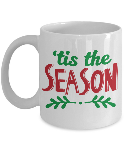 Knightmare before christmas mug - Tis the Season - Funny Christmas Gift Mugs, Christmas Gifts for family Ceramic Cup White, Funny Mugs Gift Ideas 11 Oz