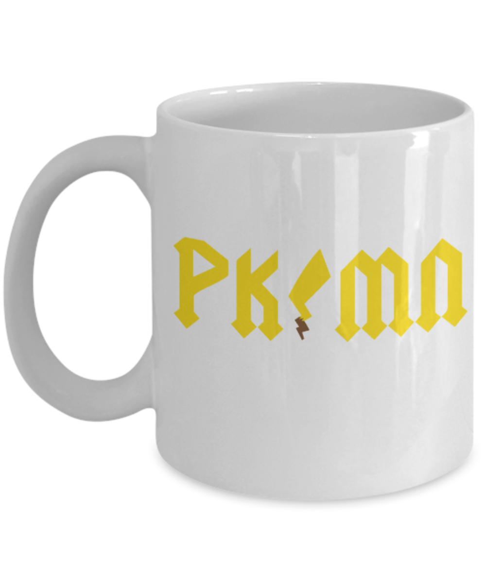 Games Lovers mugs, Pkma - White Coffee Mug Porcelain Tea Cup 11 oz - Great Gift