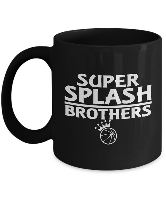 Super Splash Brothers Brothers Special Sibilngs Love - Black coffee tea mugs - 11 OZ Black coffee mugs and tea cups Gift Ideas
