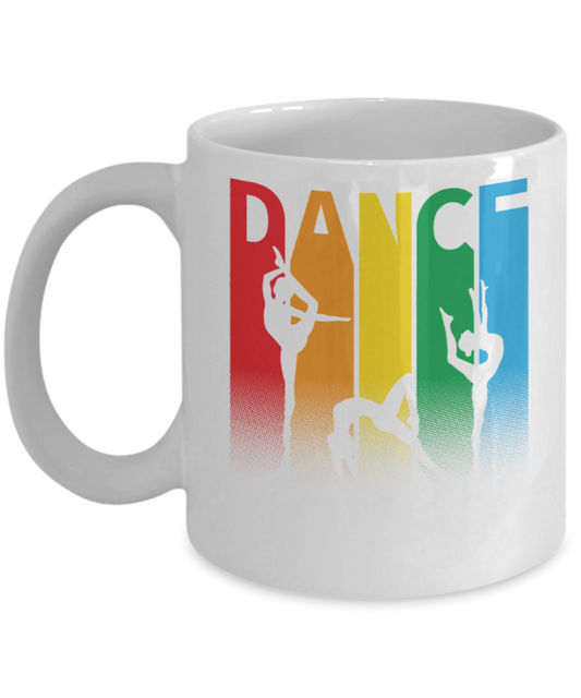 Dance Lovers Mugs , Dance is life - White Coffee Mug Porcelain Tea Cup 11 oz - Great Gift