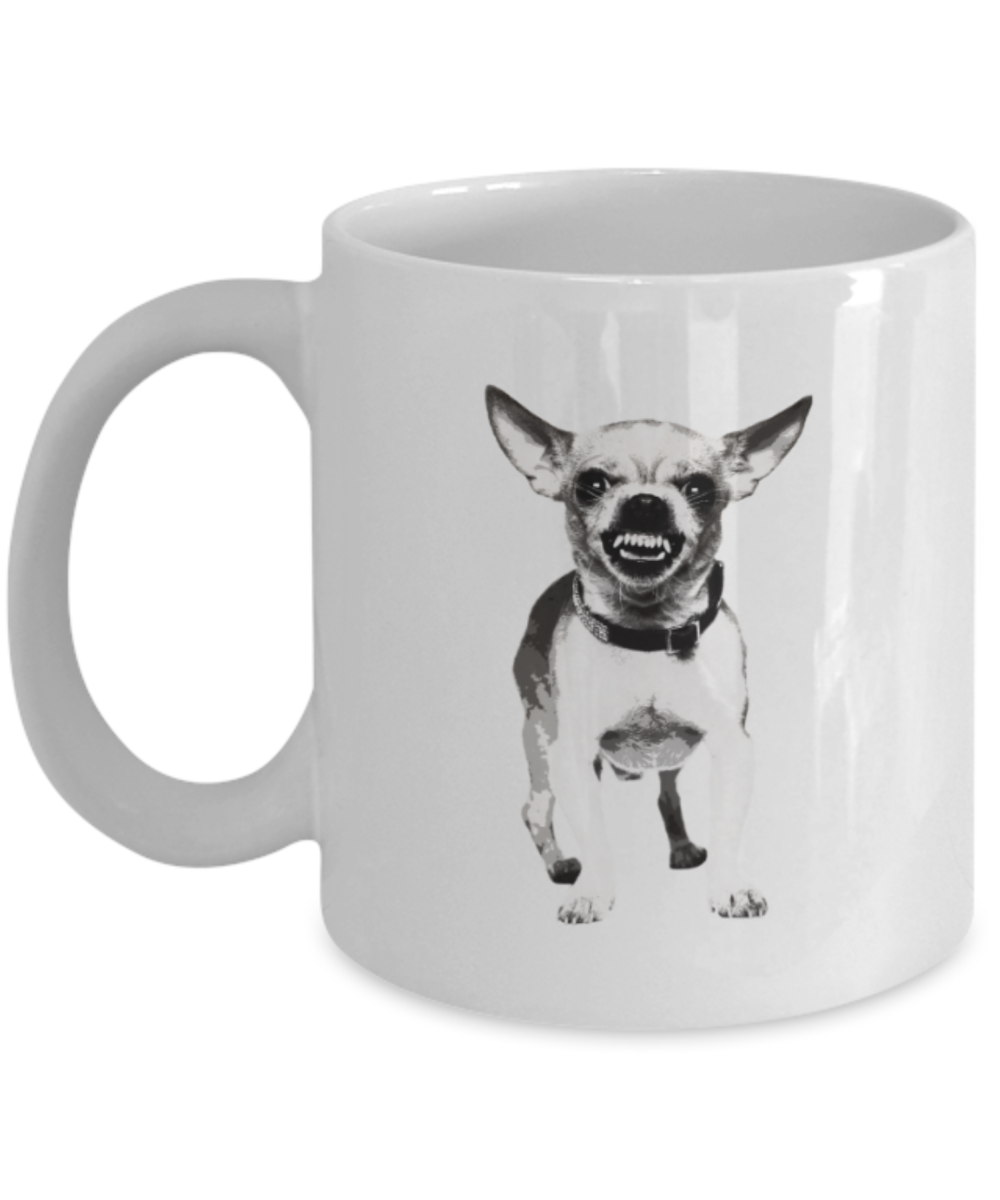 Gift gor dog lovers , Come at me bro - White Coffee Mug Porcelain Tea Cup 11 oz - Great Gift