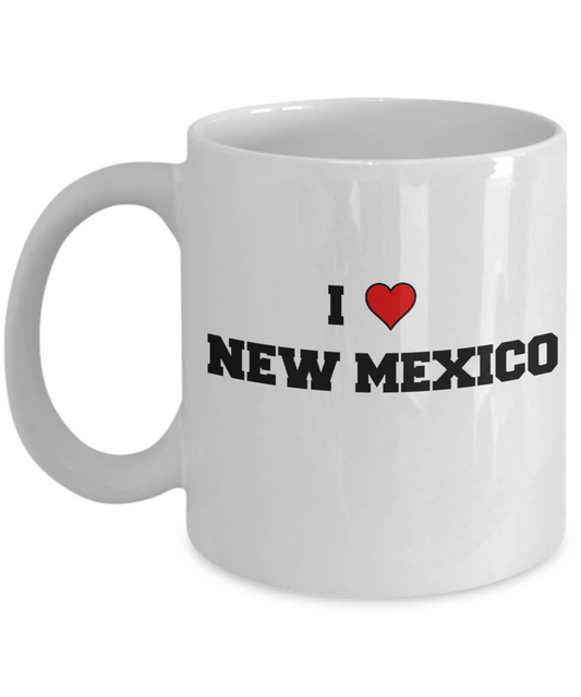 New Mexico Tea Coffee Mugs,I Love New Mexico USA States Ceramic Coffee Mug Tea Cup Gifts Mugs 11 oz Funny Mugs