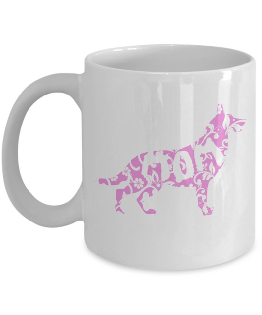 Dog Lovers Gifts , I'm a Dog Mom - White Coffee Mug Porcelain Tea Cup 11 oz - Great Gift