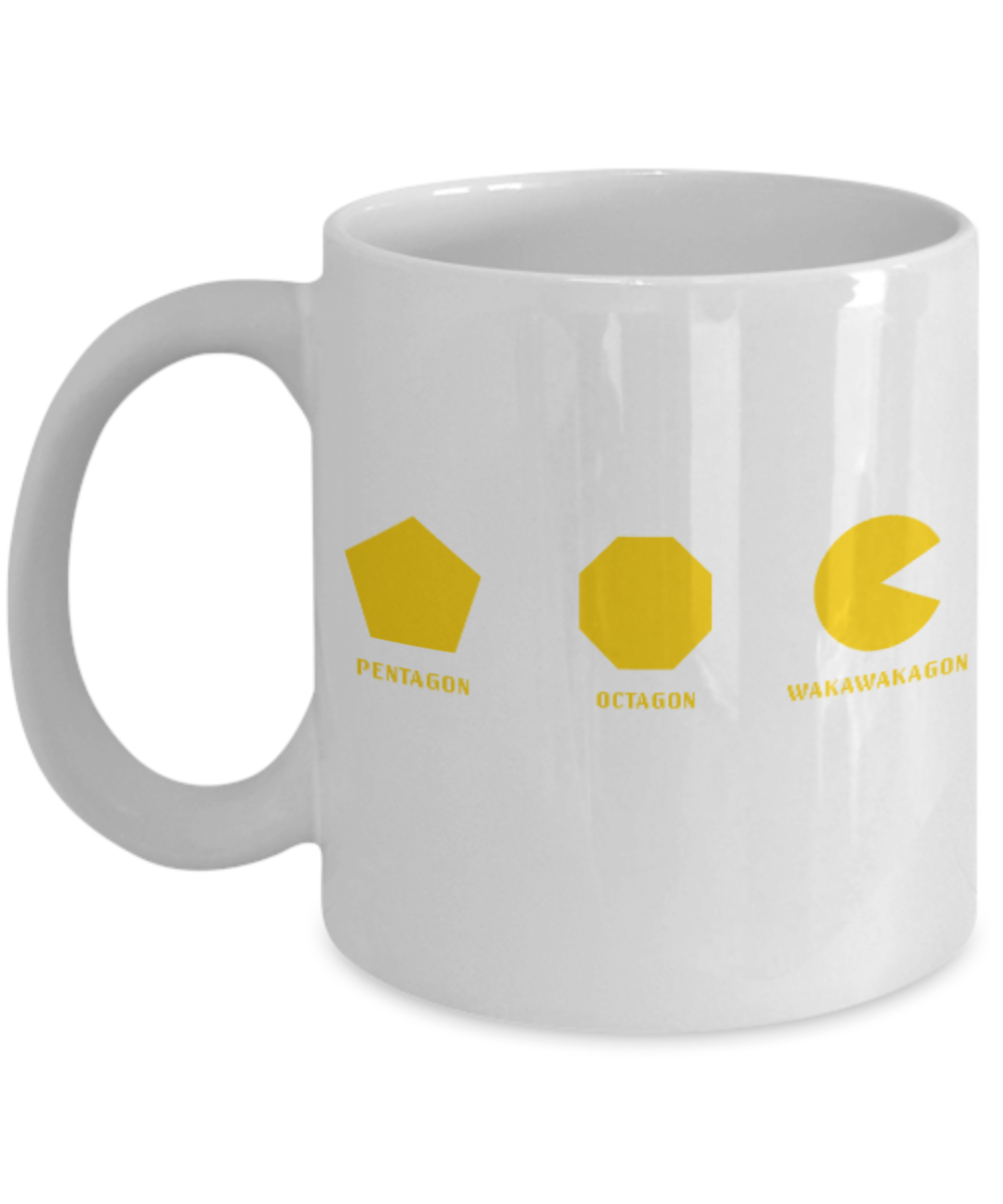 Pop culture lovers mugs , Wakawakagon - White Coffee Mug Porcelain Tea Cup 11 oz - Great Gift