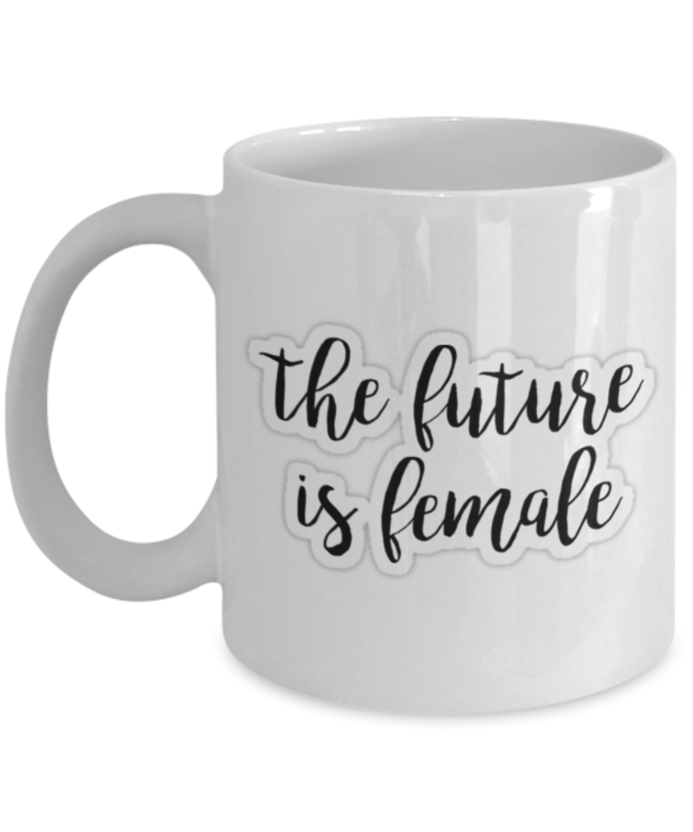 Female Coffee Mug - White Porcelain Coffee Cup,Premium 11 oz White coffee cup