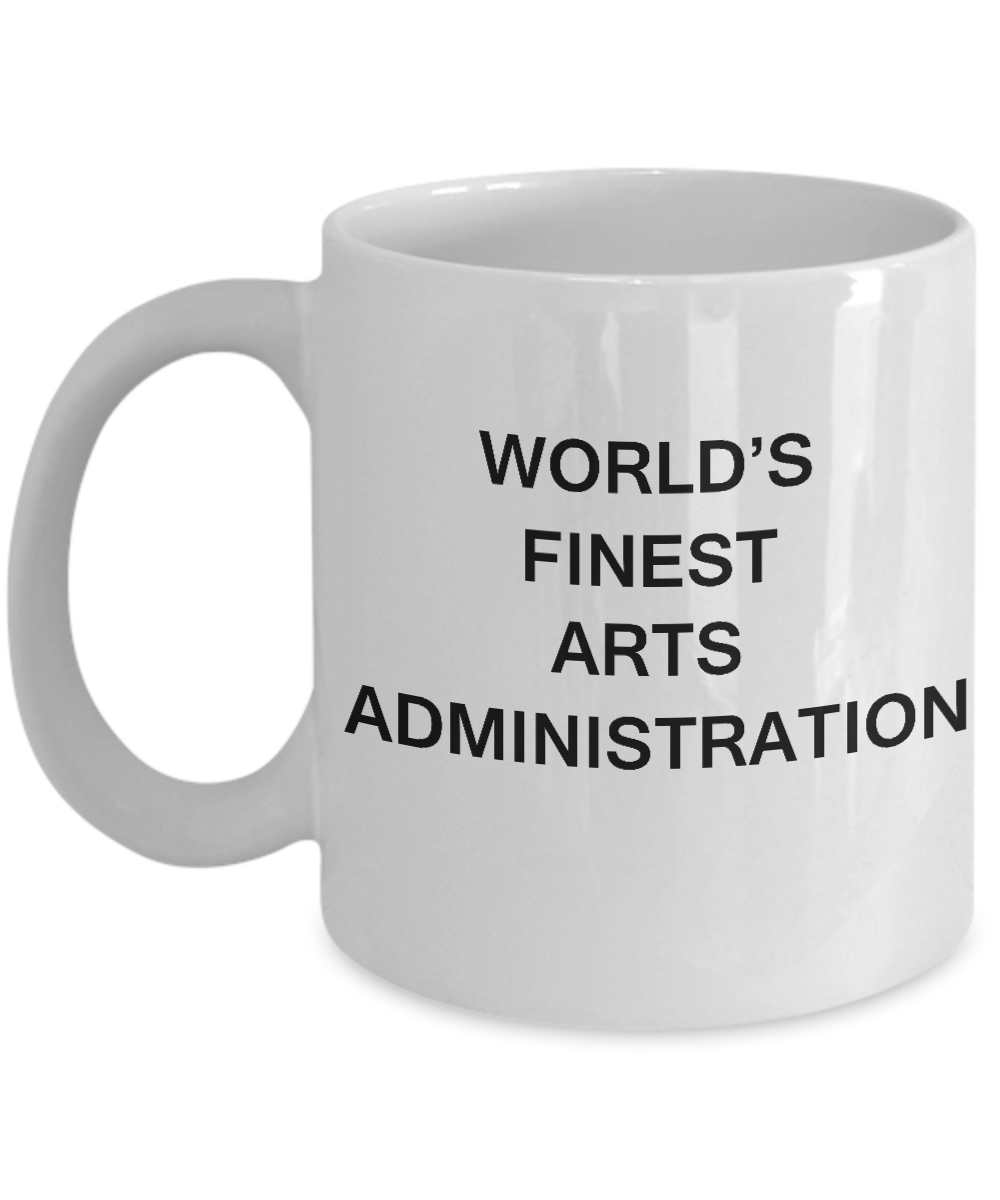 World's Finest Arts administration - Porcelain White coffee mugs 11 oz