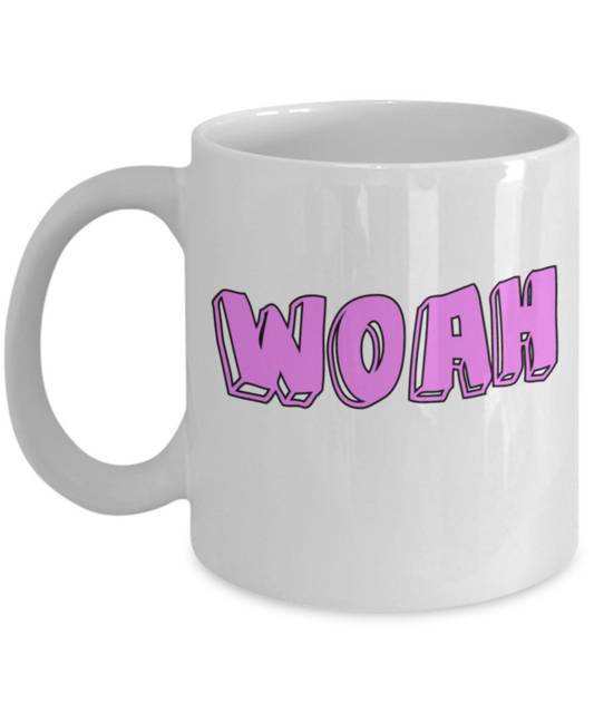 Woah - White Porcelain Coffee 11 oz