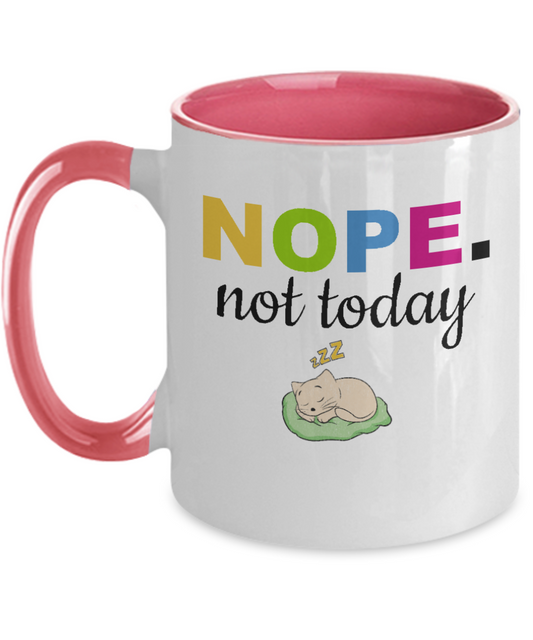 Funny Coffee Mugs | Nope Mug | Sarcastic Mug Gift Ideas | Nope Funny Mugs | Humor Mug Coffee Mug Gift | Funny Holiday Mug