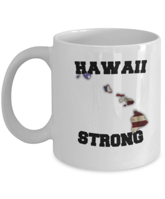 Hawaii state coffee mug - Porcelain White Funny Coffee White coffee mugs 11 oz