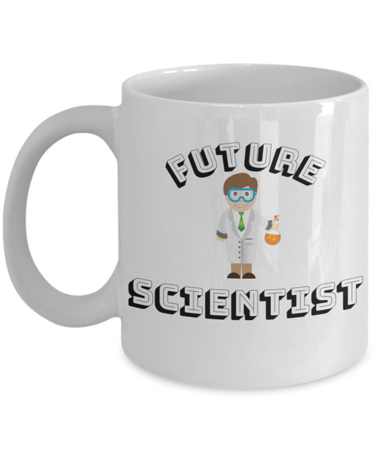 Scientist Coffee Cup- White Porcelain Coffee Cup,Premium 11 oz White coffee cup