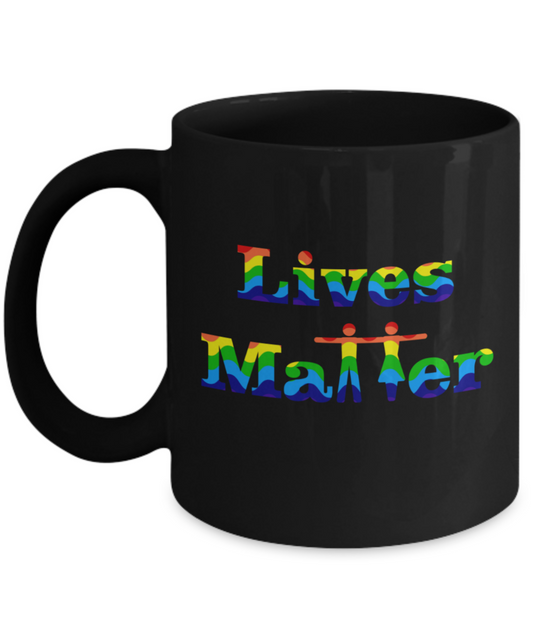 All Lives Matter Black Coffee Mug 11 oz