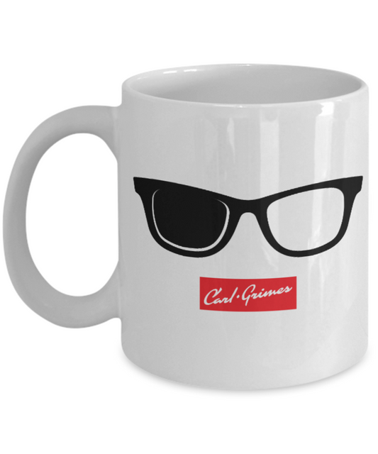 Plants vs zombies gift box mugs , Carl Grimes - White Coffee Mug Porcelain Tea Cup 11 oz - Great Gift