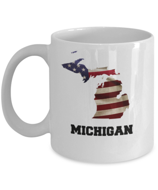 I Love Michigan Coffee Mugs Coffee mug sets - 11 Oz State Love Gift Idea Tea Cup Funny