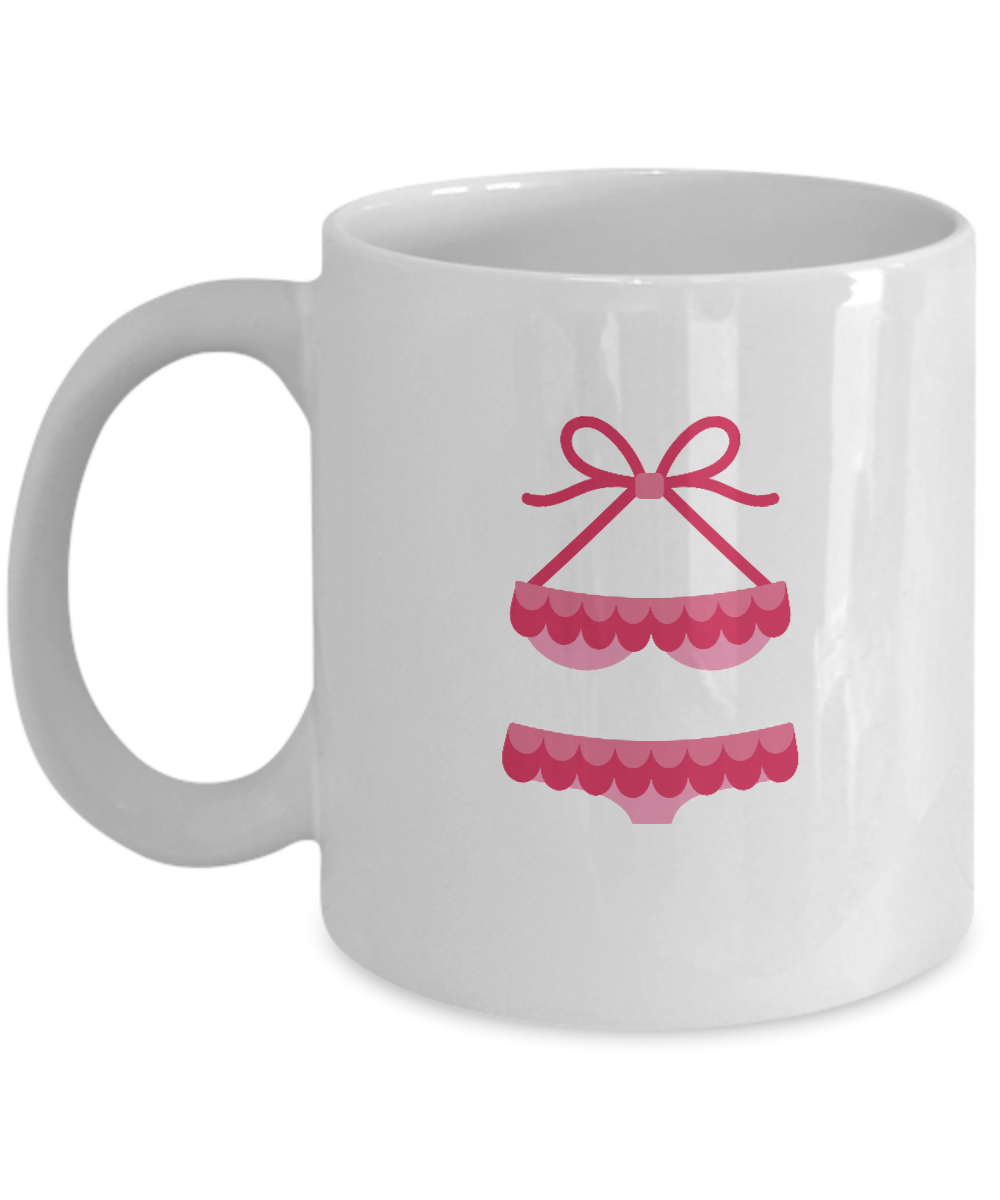 Beach bikini coffee mugs - Funny Christmas Gifts - white Coffee Mug  Birthday Gag Gifts 11 oz