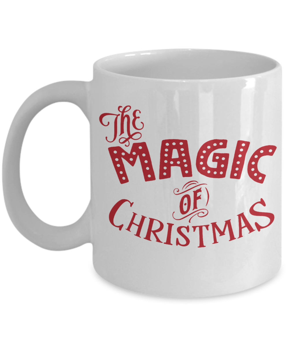 Knightmare before christmas mug - The Magic of Christmas - Funny Christmas Gift Mugs, Christmas Gifts for family Ceramic Cup White, Funny Mugs Gift Ideas 11 Oz