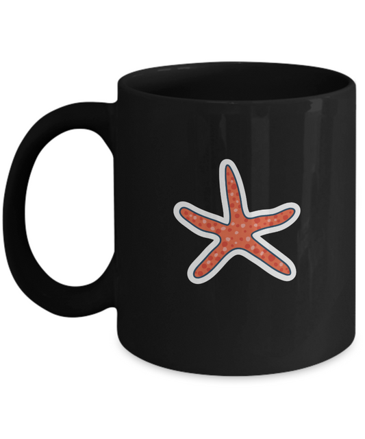Star Funny Black Mugs - Funny Valentines day Gifts - Funny Black coffee mugs 11 oz