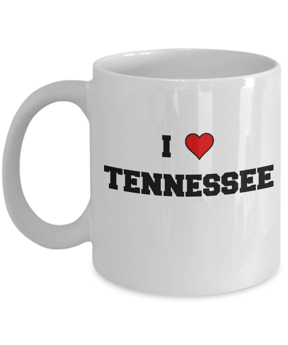 Tennessee Tea Coffee Mugs,I Love Tennessee USA States Ceramic Coffee Mug Tea Cup Gifts Mugs 11 oz Funny Mugs