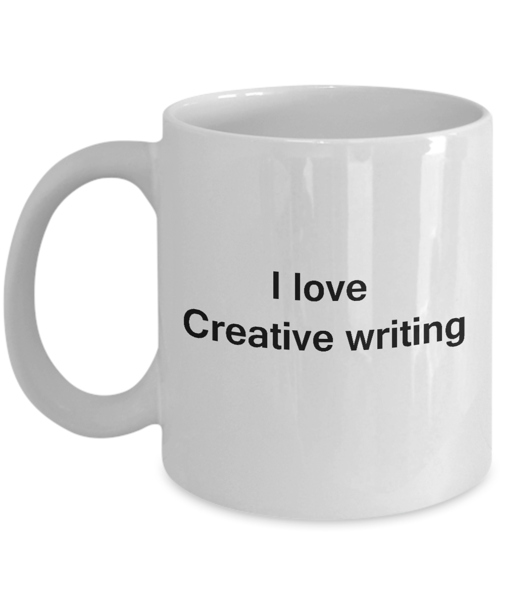 I Love Creating Writing White Mugs - Funny Hobbies & Valentine White coffee mugs 11 oz
