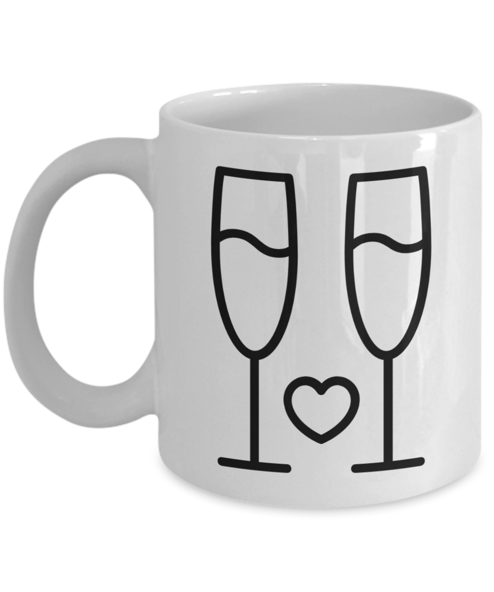 Future Couple Coffee Mug - White Porcelain Coffee Cup,Premium 11 oz White coffee cup