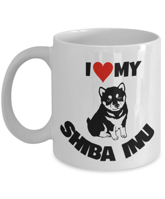 I Love My Shiba Inu Mug - Unique Coffee Mug,Premium 11 oz Coffee Mug