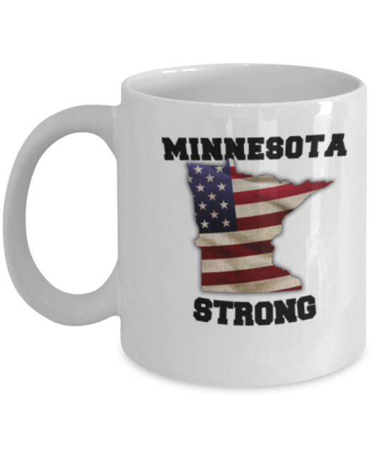 Minnesota State coffee mug - Porcelain White Funny Coffee Mug, White coffee mugs 11 oz