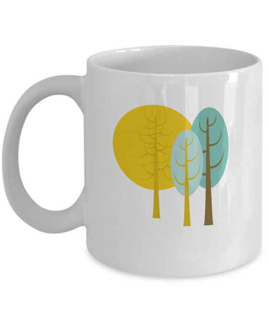 Tree Leaves coffee mugs - Funny Christmas Gifts -  Birthday Gifts 11 oz