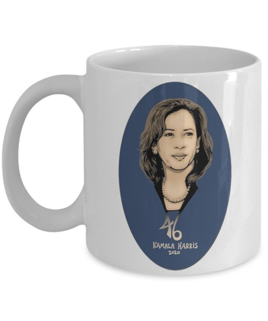 Kamala Harris mug-Kamala Harris 46 For President 2020 For The People Campaign -Female Political Feminist Coffee Cup