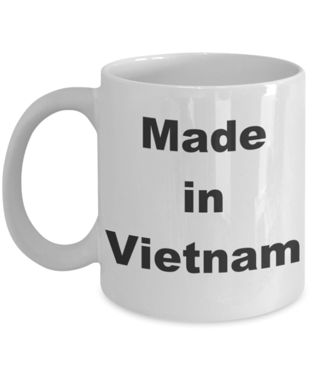 Made in Vietnam - White Porcelain Coffee 11 oz