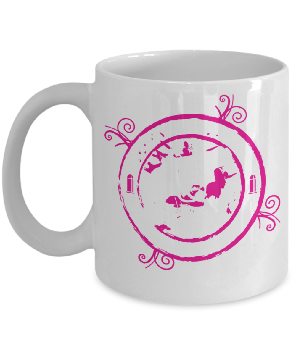 This chick is packing - White Coffee Mug Porcelain Tea Cup 11 oz - Great Gift