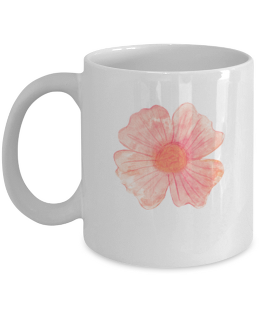 Flowers and Leaves 8 coffee mugs - Funny Christmas White coffee mugs 11 oz
