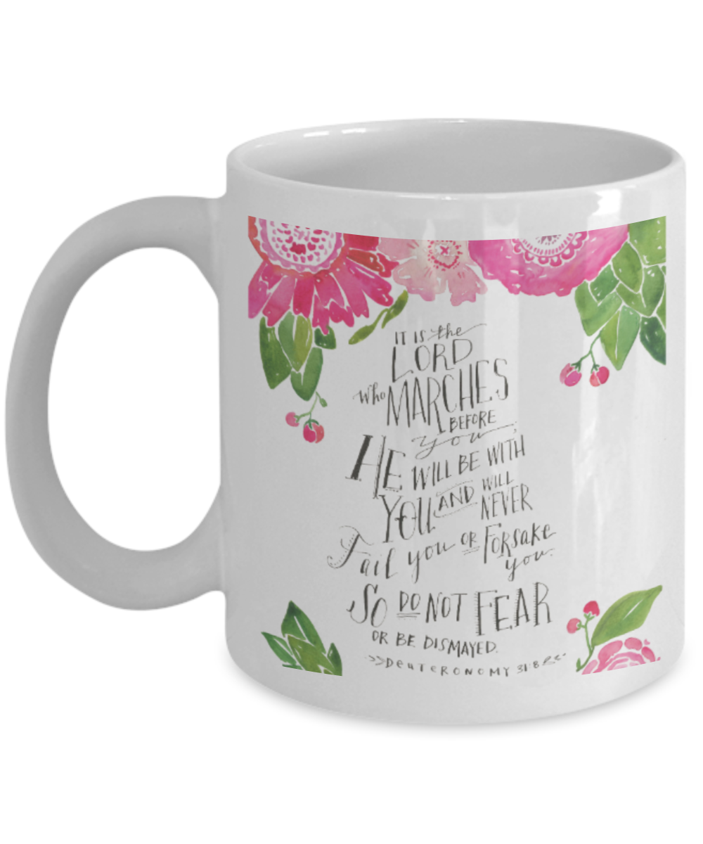 Religious coffee mugs , So do not fear - White Coffee Mug Tea Cup 11 oz Gift