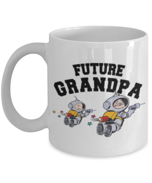 Future GrandPa Coffee Cup - White Porcelain Coffee Cup,Premium 11 oz White coffee cup