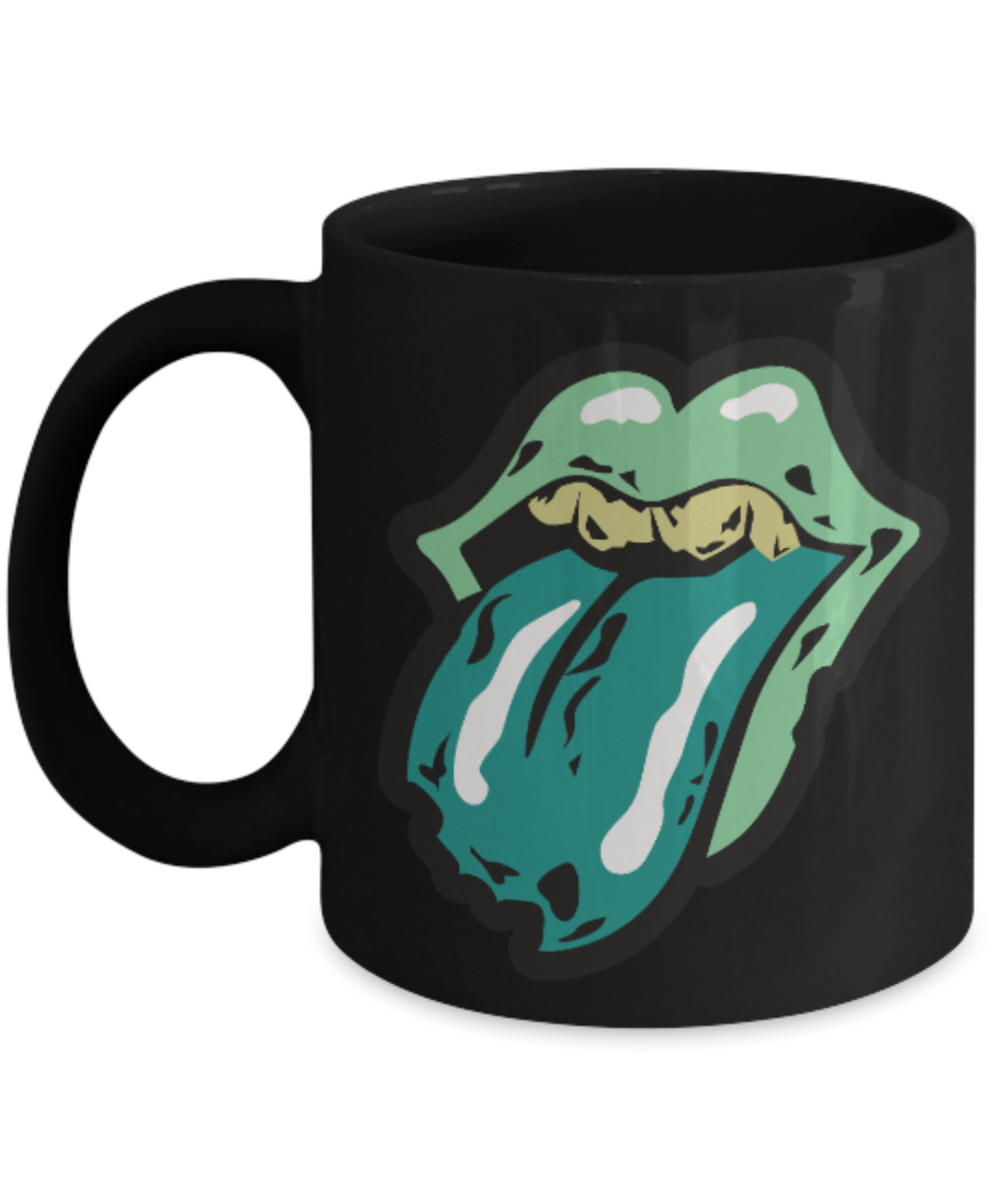 Plants vs zombies gift box mugs , The walking stones - Black Coffee Mug Porcelain Tea Cup 11 oz - Great Gift