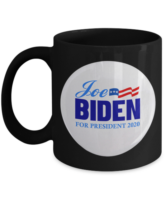 Joe Biden For President 2020 Black Coffee Mug -joe for president,biden mug,biden supporter,joe biden coffee mug