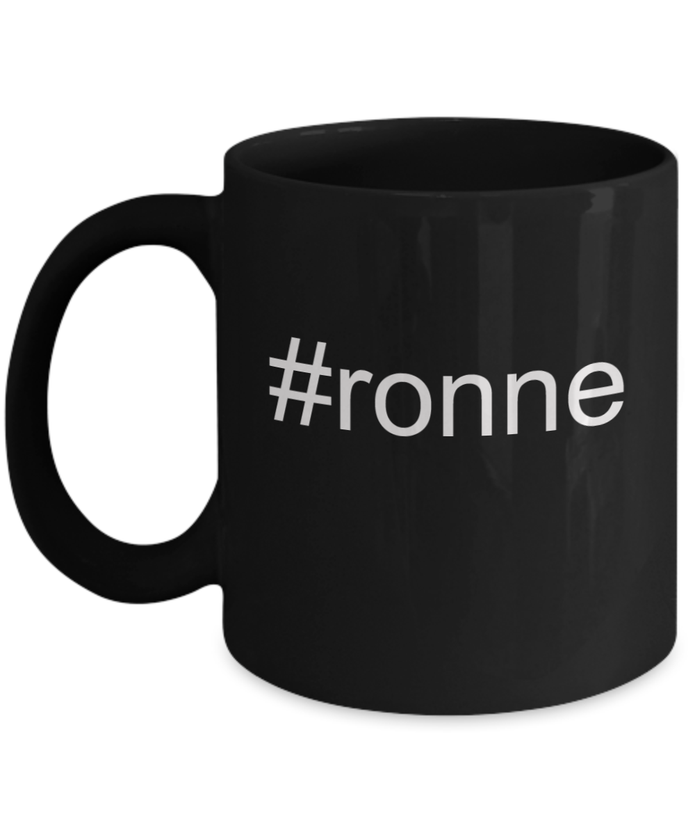 Write like a mother f mug, #ronne - Black Porcelain Coffee 11 oz