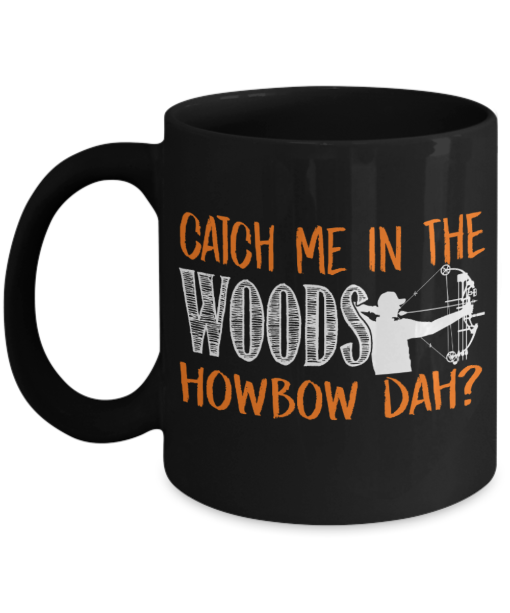 Bow & Arrow Lovers Mugs , Ice cream trucks and wine trucks - Black Coffee Mug Porcelain Tea Cup 11 oz - Great Gift