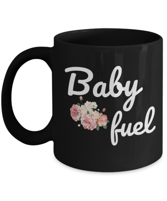 Unleaded Or Diesel?-Funny Hilarious coffee Drinking Mamas Coffee Mug,Premium 11 oz Ceramic Black Baby Fuel Coffee Mug