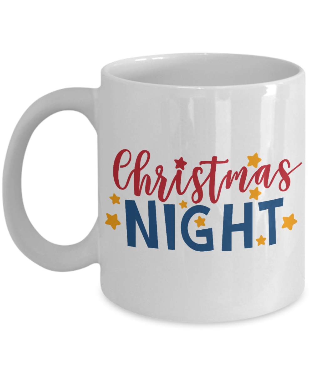 Nightnare before christmas mug - Christmas Night - Funny Christmas Gift Mugs, Christmas Gifts for family Ceramic Cup White, Funny Mugs Gift Ideas 11 Oz
