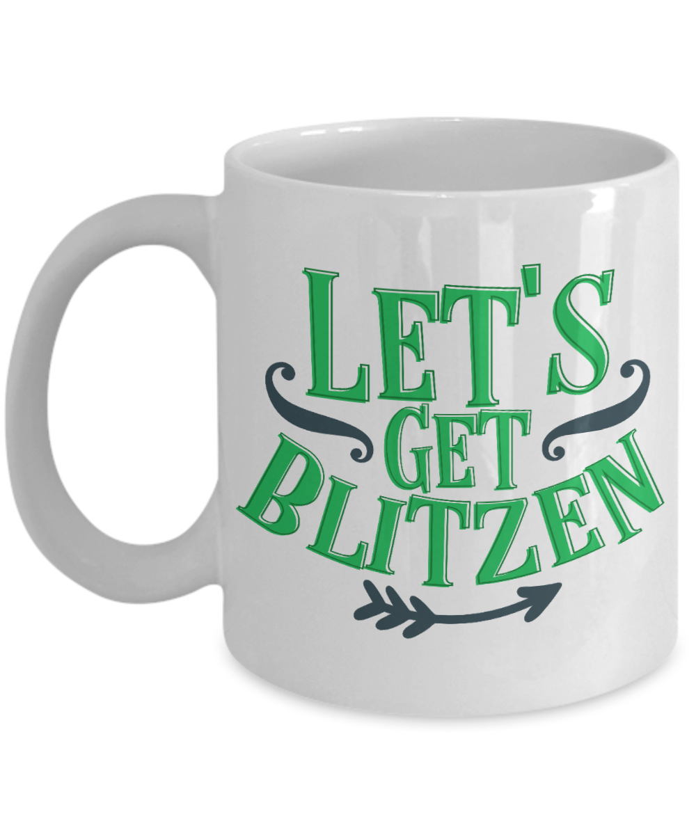 Knightmare before christmas mug - Let's Get Blitzen - Funny Christmas Gift Mugs, Christmas Gifts for family Ceramic Cup White, Funny Mugs Gift Ideas 11 Oz