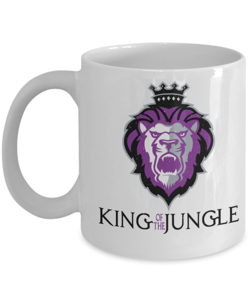 King of the Jungle - Funny White Porcelain Coffee 11 oz