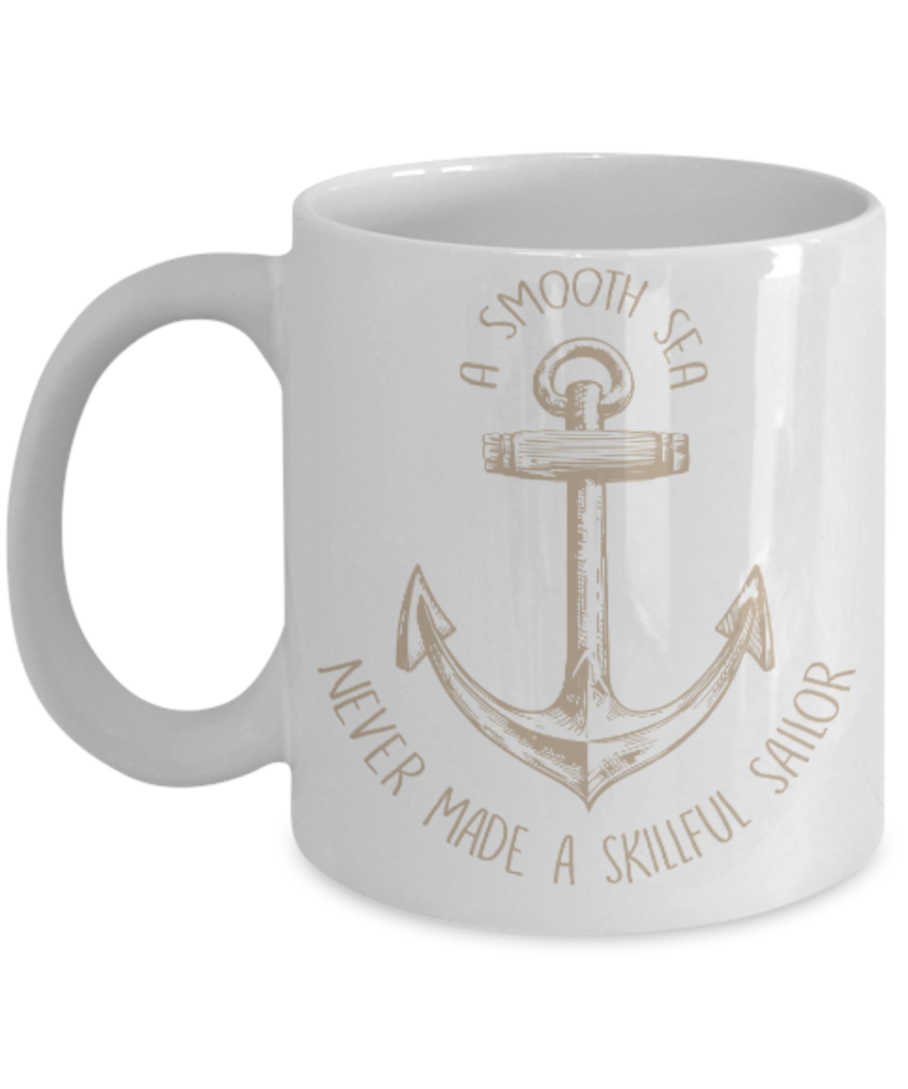 Fashion/Trends Lovers mugs , Skillful Sailor - White Coffee Mug Porcelain Tea Cup 11 oz - Great Gift