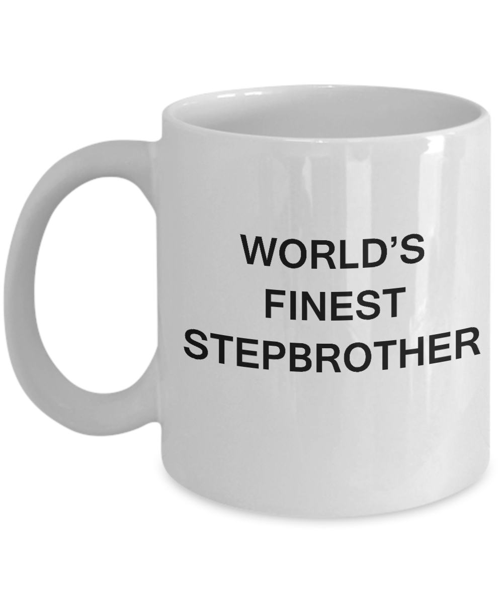 Funny Stepbrother Mugs - World's Finest Spinster - Porcelain White coffee mugs 11 oz