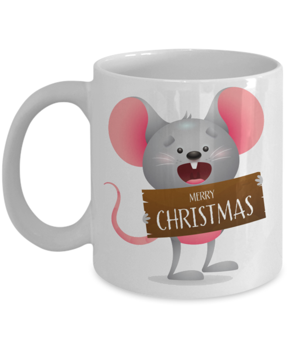 Funny Merry Christmas Pet Rat Mug - Pet Rats are Awesome Mug - Cool Rat Gift Idea - Rat Lover Mug - Rat Coffee Mug